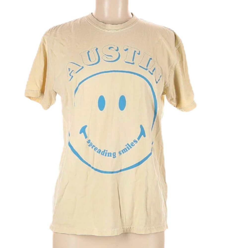 Austin Smiley Face Short Sleeve Graphic Tee